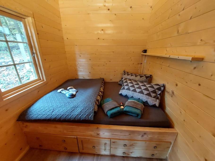 Tiny House Am Teich Apartment Garnsdorf Bagian luar foto